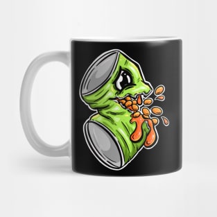 Baked Beans Split Can Cartoon Character Mug